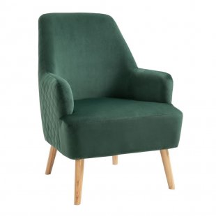 Hunter chair velour green
