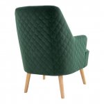 Hunter chair velour green