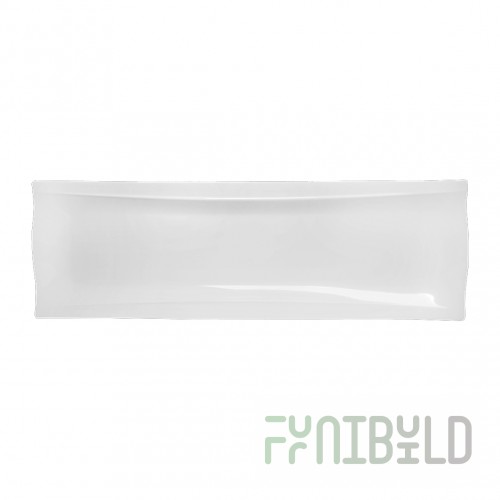 Narrow rectangular dish 470x160 in Royal White 3, 12