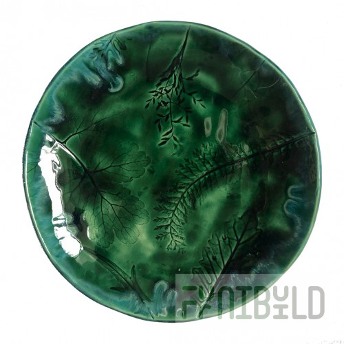 Serving plate, malachite 2