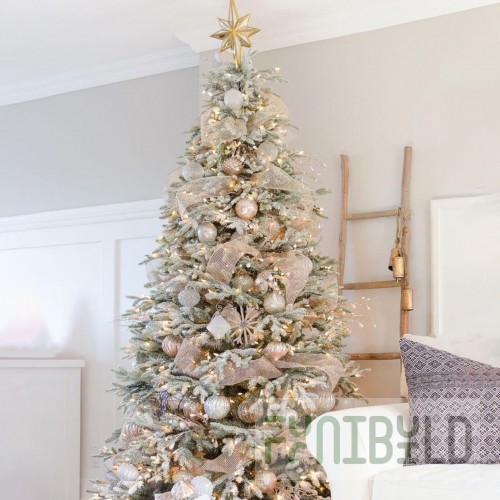 Designer Spruce Decorated Premium White Gold