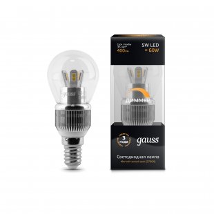 Lamp (LED) LED Gauss 5W 2700K Filament Globe OPAL
