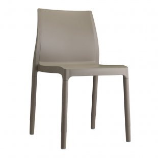 Plastic chair Chloe Trend Chair Mon Amour, tortora