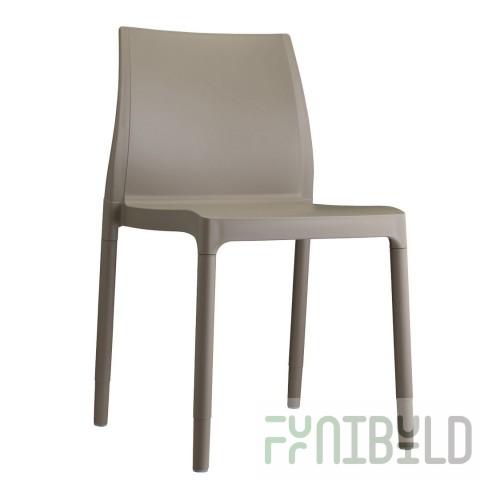 Plastic chair Chloe Trend Chair Mon Amour, tortora