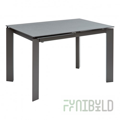 Corner table, stone gray