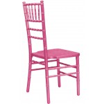 Chiavari Chair Deep Pink, Wooden