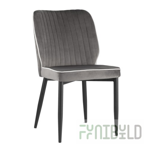 Lawrence chair anthracite velvet