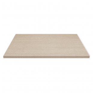 Table top: laminated chipboard, bleached oak