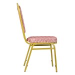 Chair Hit 20mm - gold, Zigzag red