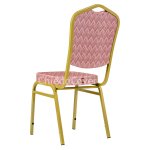 Chair Hit 20mm - gold, Zigzag red