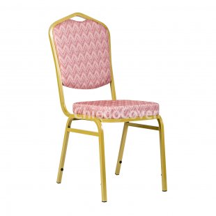 Chair Hit 20mm - gold, Zigzag red