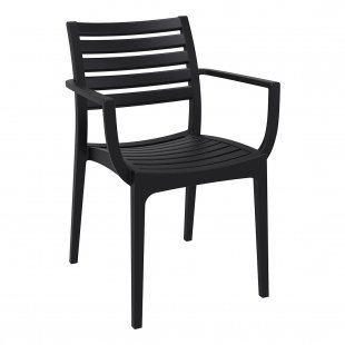 Plastic chair Artemis, black