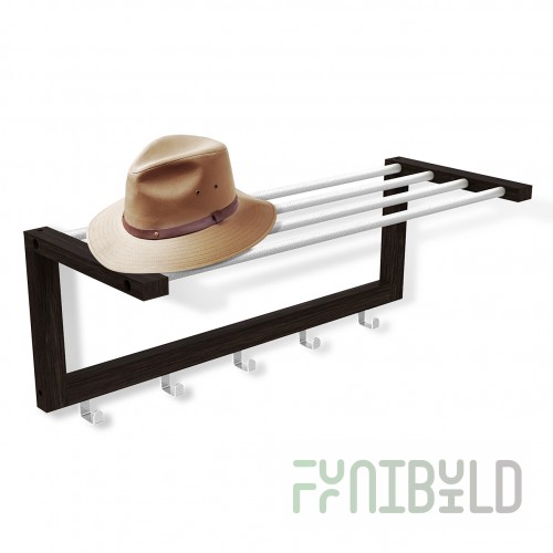 Wooden hanger Alberto wenge