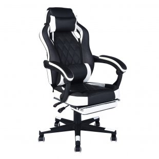 Gaming chair TopChairs Virage black and white