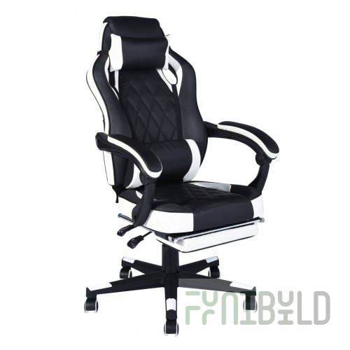 Gaming chair TopChairs Virage black and white