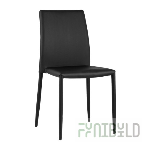Chair ABNER eco-leather black