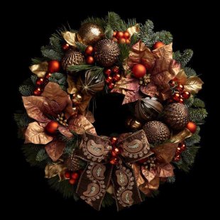 New Year's wreath Premium Selection №1