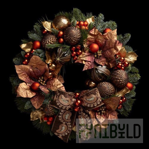 New Year's wreath Premium Selection №1