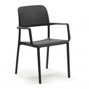 Plastic chair Bora, anthracite