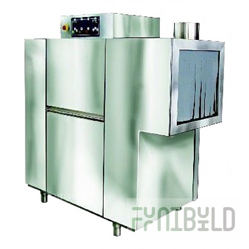 Tunnel dishwasher Silanos ET-1650 SER from left to right