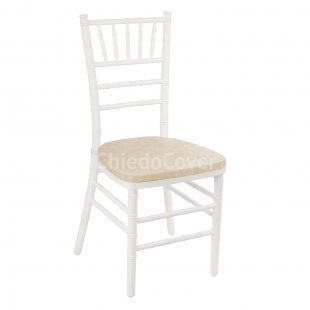 Cushion 01 for Chiavari chair, 3cm, beige