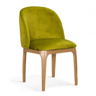 Grace chair, olive, oak legs, BL75