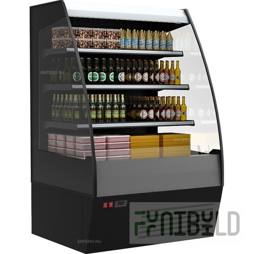 Refrigerated cabinet Carboma F 16-08 VM 1.0-2 (1600/875 VHSp-1.0) (double-glazed window)
