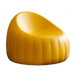 Pear Chair, plastic, yellow