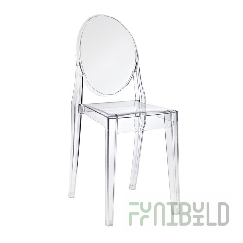 Victoria Ghost Chair Transparent, Plastic