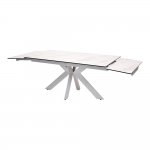 Table Belluno 160 white marble matte