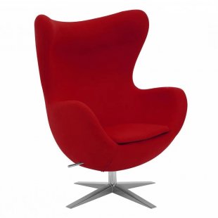 Egg chair, red