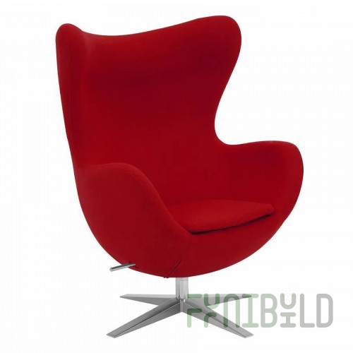 Egg chair, red