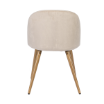 Chair Lyon, cream velour