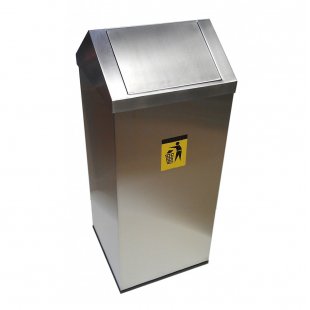 Trash can for shopping centers Crystal, 180 liters