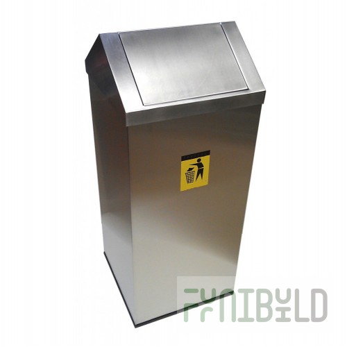 Trash can for shopping centers Crystal, 180 liters