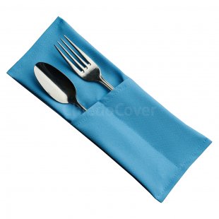 Couvert for 2 devices Gabardine, blue