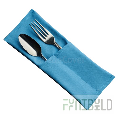 Couvert for 2 devices Gabardine, blue