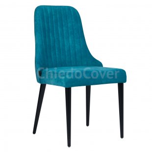 Kongsberg chair, blue, solid