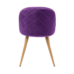 Chair Lyon, velour with diamonds, lilac
