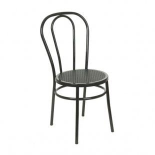Viennese chair with plastic seat