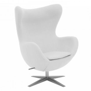 Egg chair, white