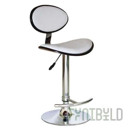 Bar stool Weiden white/black
