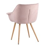 Julian chair, pale pink with armrests Julian chair, pale pink with armrests