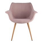 Julian chair, pale pink with armrests Julian chair, pale pink with armrests