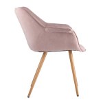Julian chair, pale pink with armrests Julian chair, pale pink with armrests