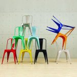 Chair Tolix Red glossy