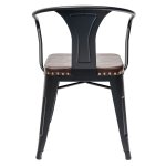 Chair Tolix Arms Soft With armrests Black matte