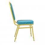 Chair Hit 20mm - light gold, blue velour Chair Hit 20mm - light gold, blue velour
