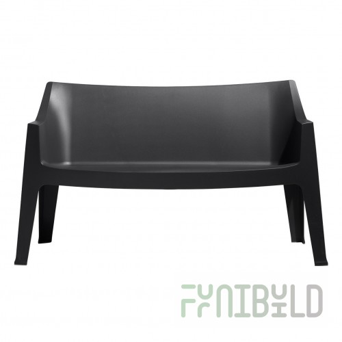 Plastic sofa Coccolona, ​​anthracite