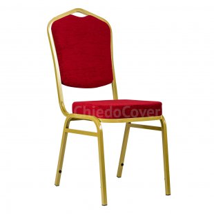 Chair Hit 20mm - gold, chenille red